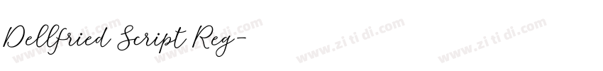 Dellfried Script Reg字体转换